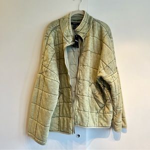 New! [F21] Quilted Zip Up Oversized Jacket